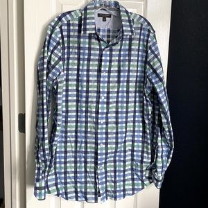 Men’s Banana Republic Plaid Shirt, Large